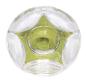 Preview: Bouton enfant sous forme de boutons ronds avec étoile vert clair 13 mm 0.51 inch
